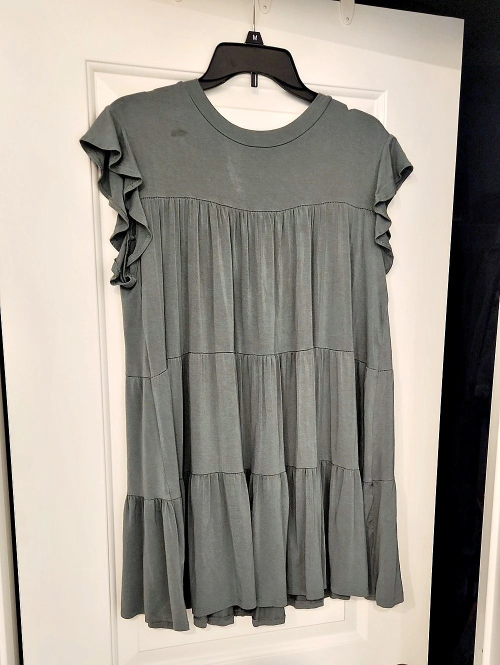 Alya Green Tiered Mini Dress Like New
